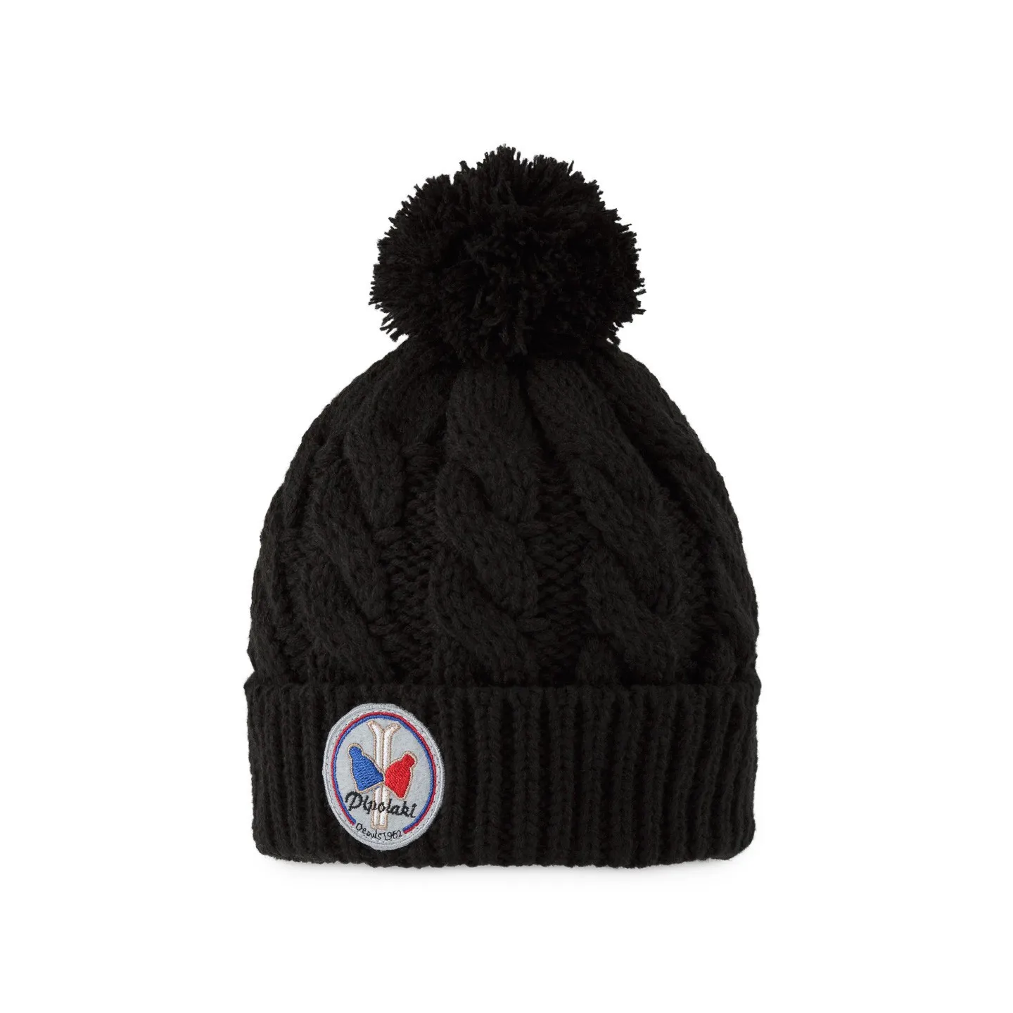 Bonnet Pompon Enfant Alpina Noir - Pipolaki - Chapellerie Traclet Reference : 7211 | Chapellerie Traclet
