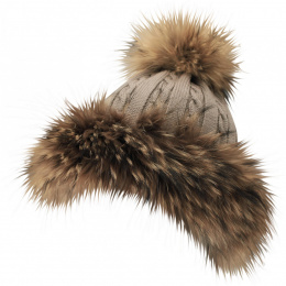 Princess Fur Pompom Beanie - Pipolaki