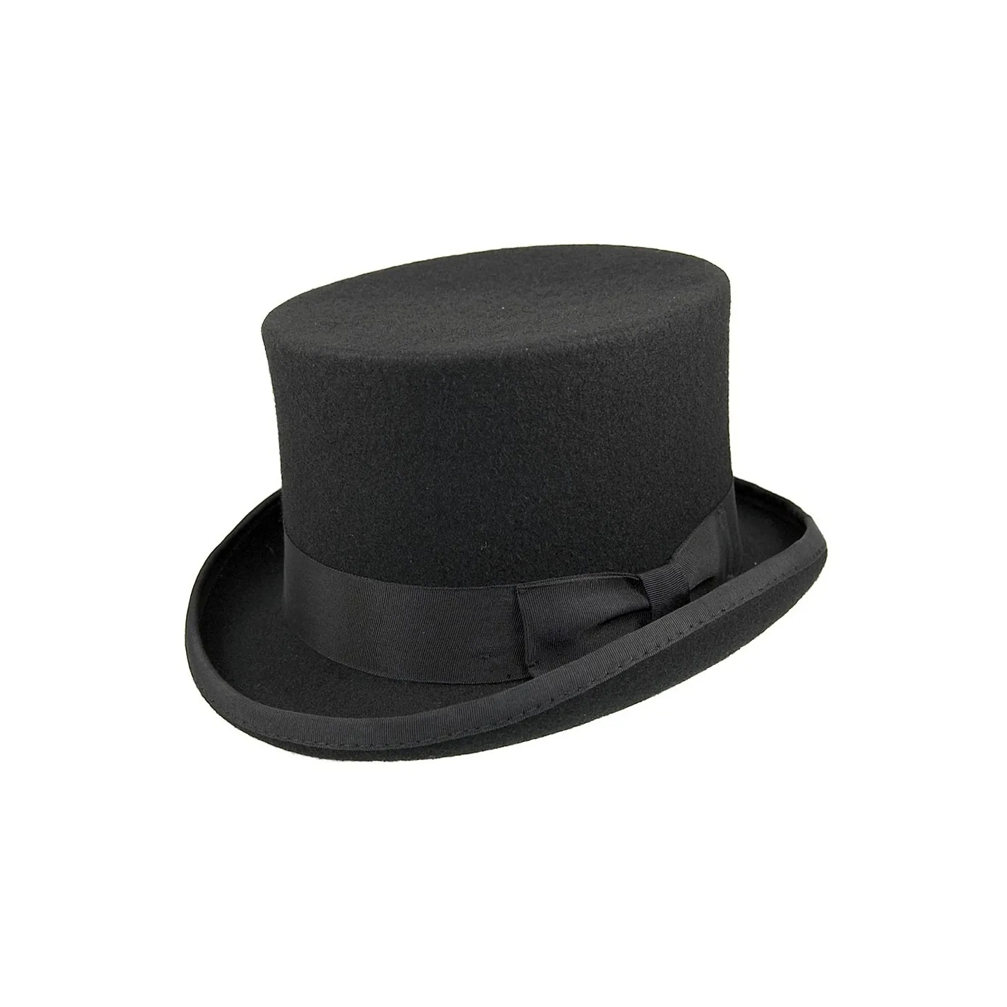 Chapeau Haut De Forme Feutre Laine Noir - Guerra Reference : 11463 | Chapellerie Traclet
