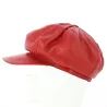 Casquette Gavroche cuir Montagny Rouge - Aussie Apparel Reference : 11469 | Chapellerie Traclet