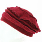 Beret knit Red