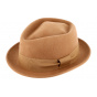 PorkPie Zingaro hat Beige wool felt