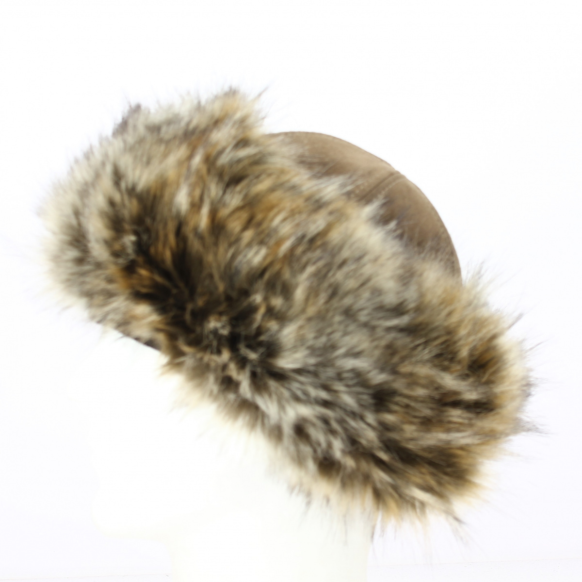 Brown leather and fur Narodnaia toque Reference : 11470 | Chapellerie ...