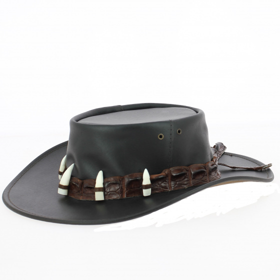 Chapeau Cuir Creeks Dent Croco Chapeau Cuir Creeks Dent Croco