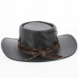 Creeks Dent Croco Leather Hat
