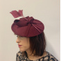 Bibi Hat - Zita Felt Burgundy Headband - Traclet