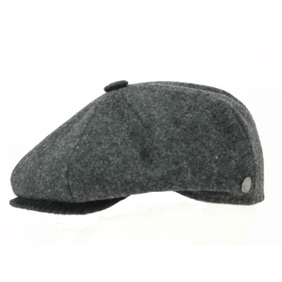 Frank Irish Cap Anthracite Wool - TRACLET Reference: 11316 | Traclet Hat Shop