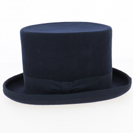 Blue Wool Felt Top Hat - Guerra