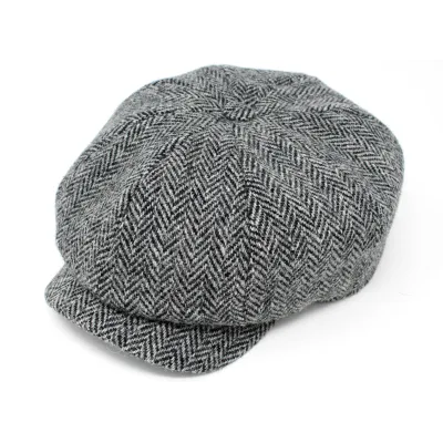 Irish Dundalk Grey Wool Cap- Hanna Hats
