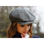 Grey Wool Irish Dundalk Cap - Hanna Hats