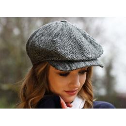 Irish Dundalk Grey Wool Cap- Hanna Hats