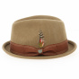 Brixton Gain Trilby Hat Cognac