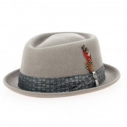 Hat Porkpie Stout Wool Felt Hat Cypress - Brixton