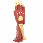 Red Leather Driving Mittens / Driving Gloves - Tracletto