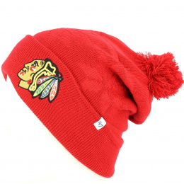 Long Beanie with Pom-pom Chicago Blackhawks - 47Brands