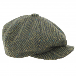 Irish Chevron Olive Fingal Cap - City Sport