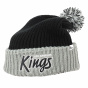 Long black beanie with pom-pom Los Angeles Kings Vintage