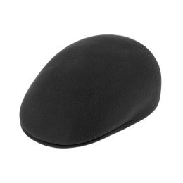 Anthracite Wool Domed Ascot Cap - Traclet