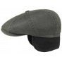 Hatteras Louvain Old Cotton Ear Flaps Olive Cap - Stetson