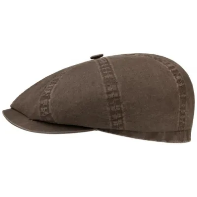 Organic Cotton Hatteras Cap Brown UPF 40+ - Stetson Traclet Brown Reference: 2334 | Traclet Hat Shop