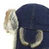Chapka trapper denim Reference : 11510 | Chapellerie Traclet