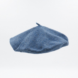 Summer Beret Horizon Blue Cotton Silk & Linen - Le Béret Français