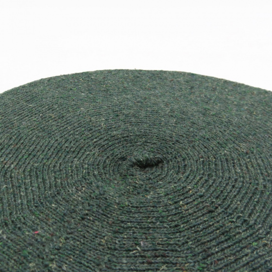 Green Summer Beret Cotton Silk & Linen - Le Béret Français