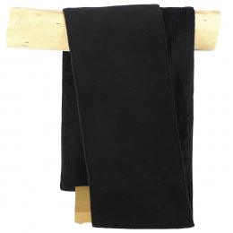 Jerome Donegal Wool Scarf Black - Hanna Hats