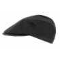 Waterproof Black Malines Flat Cap - City Sport