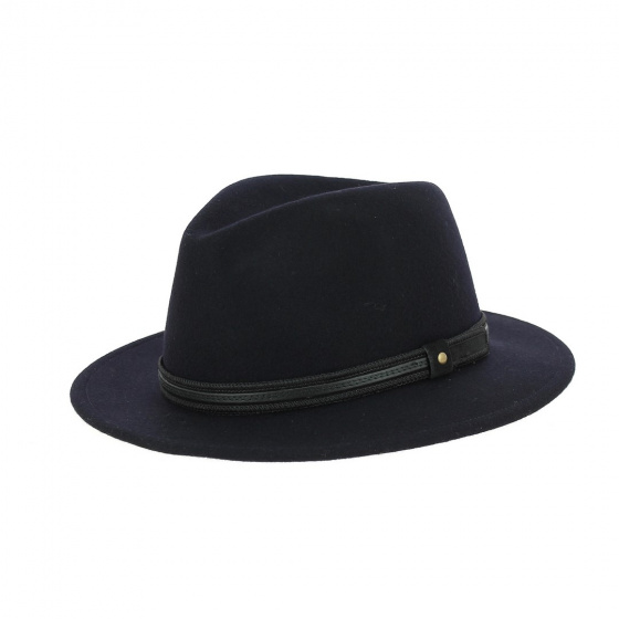 Chapeau Traveller Hamilton Feutre Laine marine - Crambes