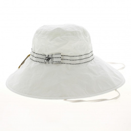 chapeau blanc larges bords anti UV - soway