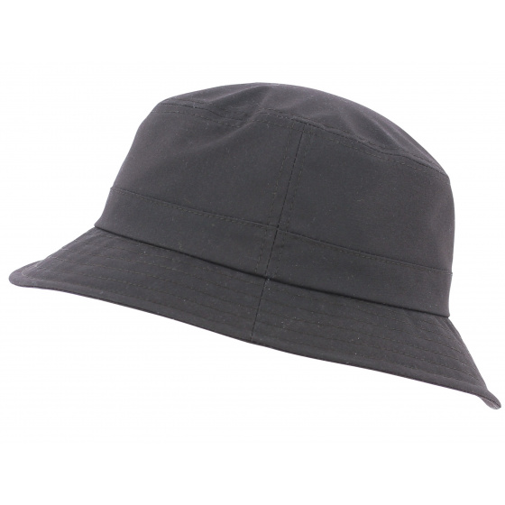 Brown Striped Waxed Cotton Bucket Hat - City Sport