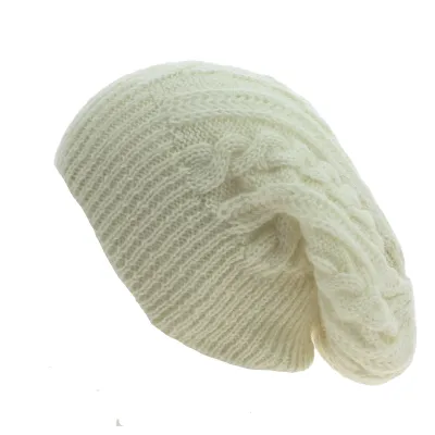 Long Florence Beanie Cream - Traclet Reference: 11586 | Traclet Hat Shop