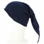 Long Cotton Nightcap Chacarel Navy - Traclet