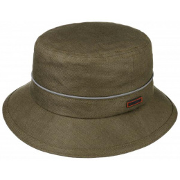 Khaki linen bucket hat - Stetson