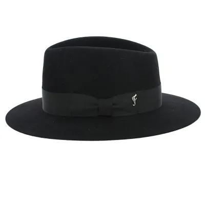 Fédora Sylvestre Felt Hat Black Hair