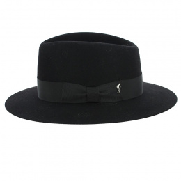 Fédora Sylvestre Felt Hat Black Hair