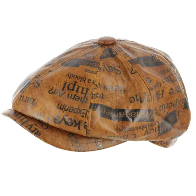 Hatteras Lamb Bugsy Leather Cap - Aussie Apparel Reference: 11609 | Traclet Hat Shop