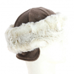 Chamonix Fur Toque Tobacco Color - Traclet