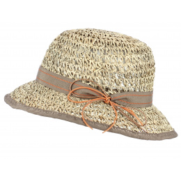 Natural Straw Aglea Cloche Hat - Traclet