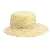 Casquette Visière Stella Paille - Traclet 70's Ruban Fantaisie - Traclet Reference : 11625 | Chapellerie Traclet