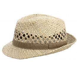 Chapeau Trilby La Palma Paille Naturel - Traclet