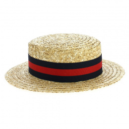 Canotier Oxford paille - Traclet