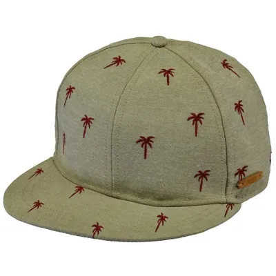 Casquette Snapback Enfant Pauk Palmier Coton Beige - Barts Reference : 11654 | Chapellerie Traclet