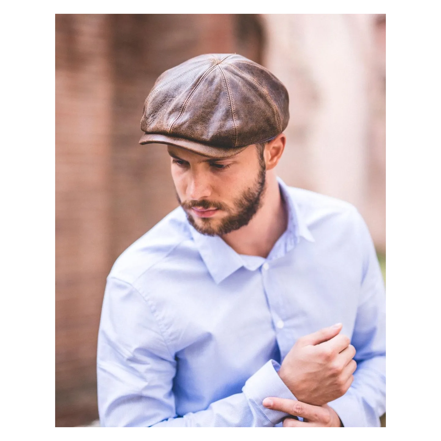 Houston Leather Hatteras Cap - Crambes