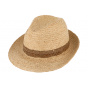 Radogna Natural Straw Trilby Hat - Traclet