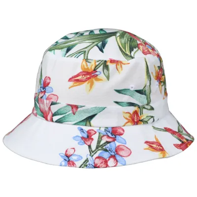 Bob Miami Leaves Coton Blanc- Traclet Reference : 11674 | Chapellerie Traclet