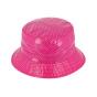 Charlotte Polka Dot Rain Bob Hat in Pink - Traclet