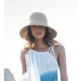Beige Straw Toamao Cloche Hat - Barts