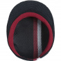 Mesh-Stripe 504 Flat Cap Black - Kangol